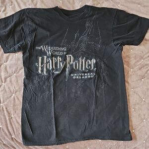 Offficial Harry Potter Black T-Shirt, Size L